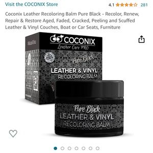 NWT - Coconix Leather Recoloring Balm Pure Black